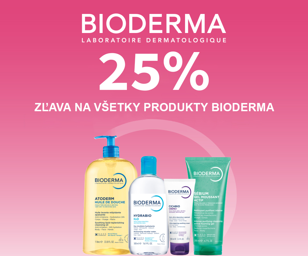 Bioderma 25% zľava Bioderma 25% zľava