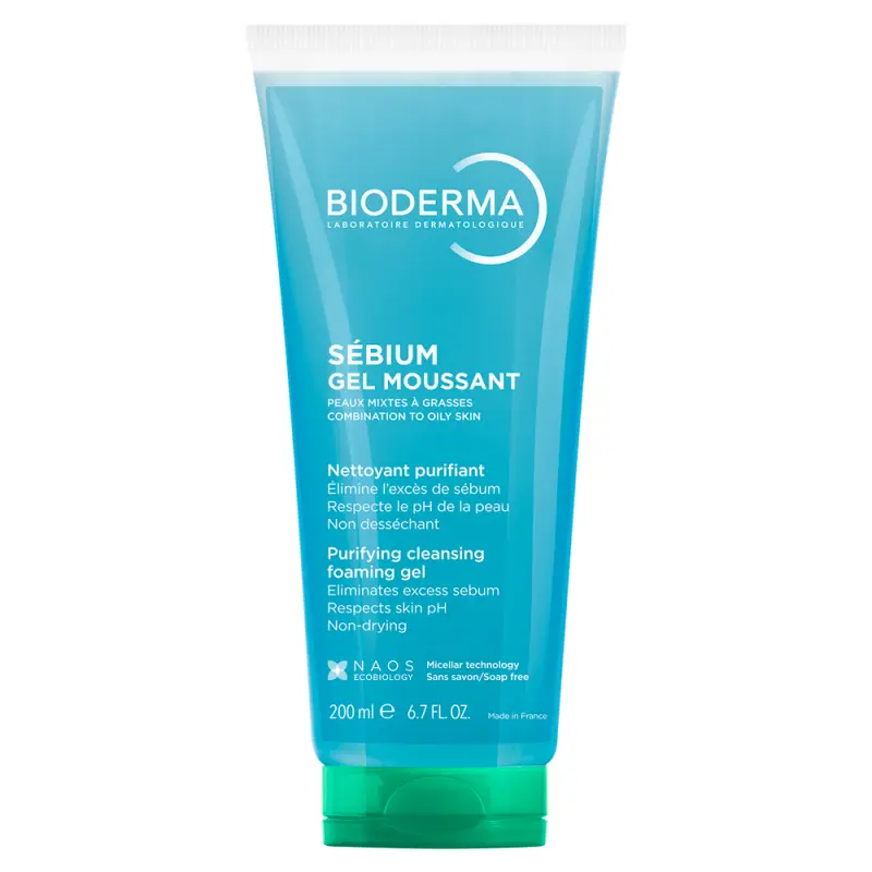 BIODERMA Sébium Gel Moussant jemný čistiaci gél na zmiešanú a mastnú pokožku 200 ml BIODERMA Sébium Gel Moussant jemný čistiaci gél na zmiešanú a mastnú pokožku 200 ml