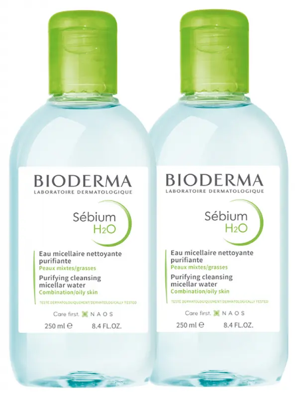 BIODERMA Sébium H2O Micelárna voda DUOPACK 2x250 ml BIODERMA Sébium H2O Micelárna voda DUOPACK 2x250 ml