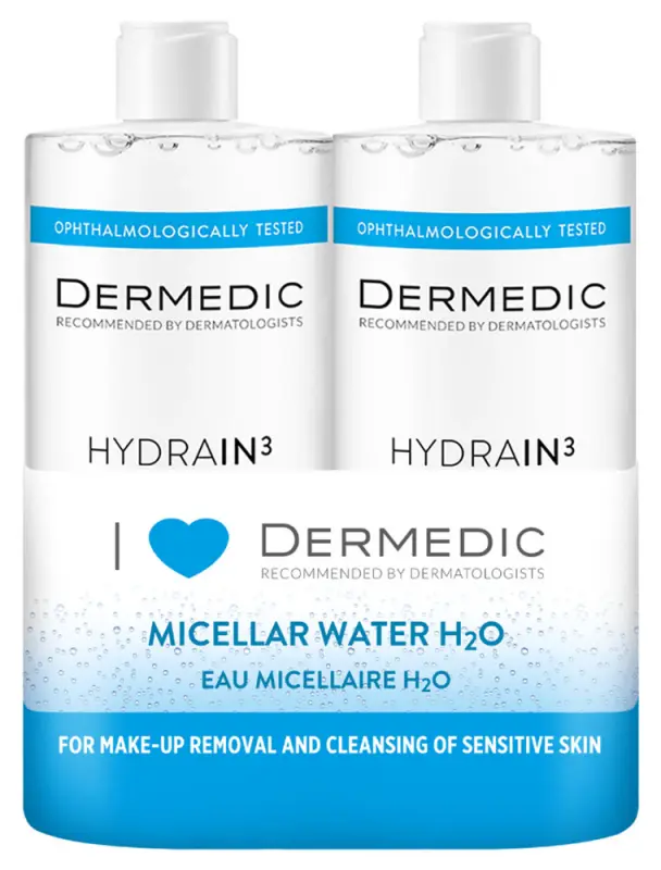 DERMEDIC Hydrain Micelárna voda Duopack 2x500 ml