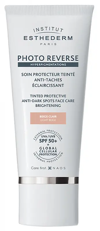ESTHEDERM Photo Reverse Ochranný tónovaný krém proti pigmentovým skvrnám SPF 50+ (sv. béžová) 50 ml ESTHEDERM Photo Reverse Ochranný tónovaný krém proti pigmentovým skvrnám SPF 50+ (sv. béžová) 50 ml