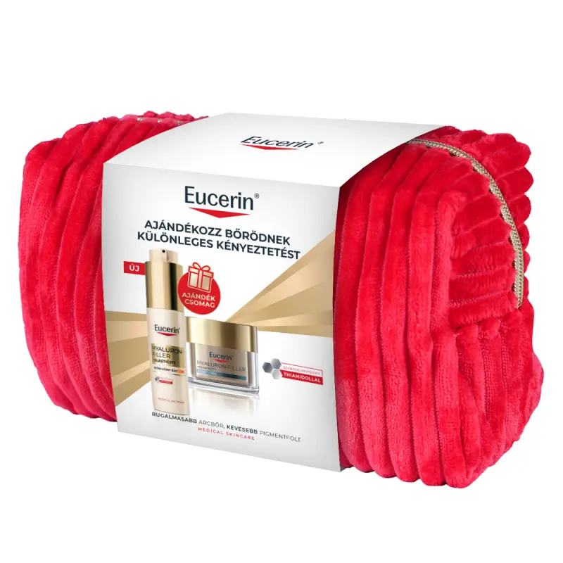 EUCERIN Anti-Age Hyaluron-Filler+Elasticity Gold SPF50+ balík 50+50 ml