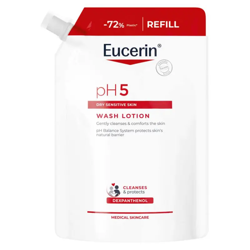 EUCERIN pH5 Sprchová emulzia Náhradná Náplň 750 ml