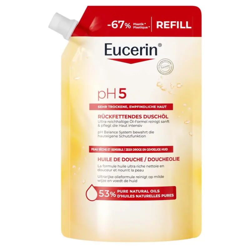 EUCERIN pH5 Sprchový olej Náhradná Náplň 400 ml