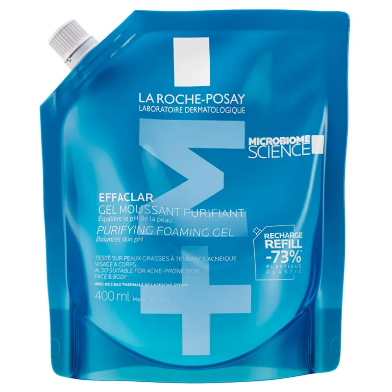 LA ROCHE-POSAY Effaclar Čistiaci Penivý Gél Na Mastnú A Citlivú Pleť Náhradná Náplň 400 ml LA ROCHE-POSAY Effaclar Čistiaci Penivý Gél Na Mastnú A Citlivú Pleť Náhradná Náplň 400 ml
