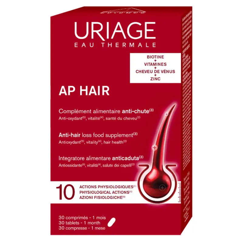 Uriage AP HAIR tabletka ako doplnok stravy 30 ks