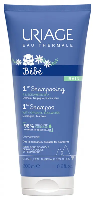 Uriage Bébé Jemný detský šampón s harmančekom 200 ml