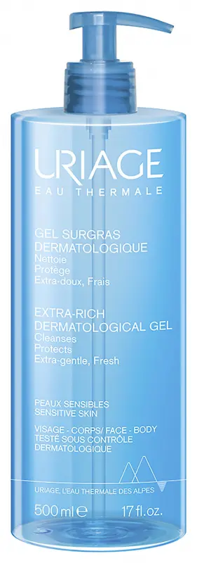 Uriage GEL SURGRAS DERMATOLOGIQUE Čistiaci gél na telo a tvár 500 ml