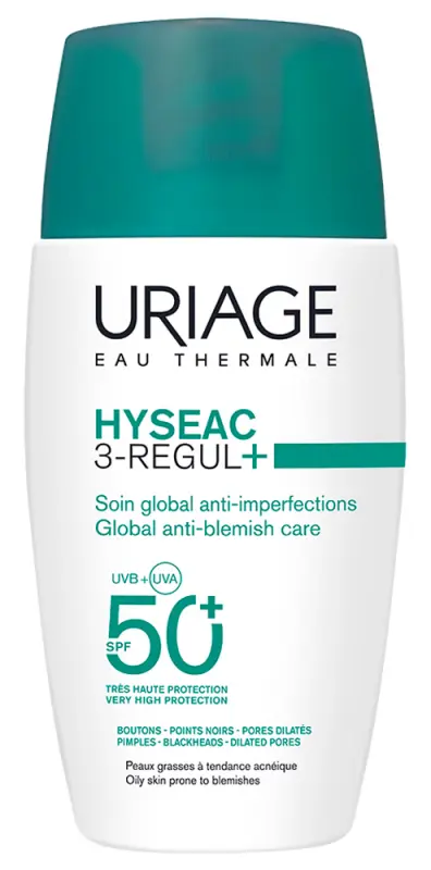 Uriage HYSÉAC 3-REGUL+ Denny krém pre mastnú pleť SPF50+ (50 ml)