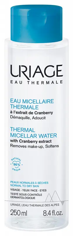Uriage EAU THERMAL Micelárna čistiaca voda pre normálnu až suchú pleť 250 ml