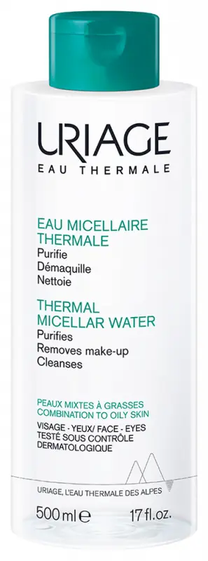 Uriage Micelárna čistiaca voda pre mastnú a zmiešanú pleť  500 ml