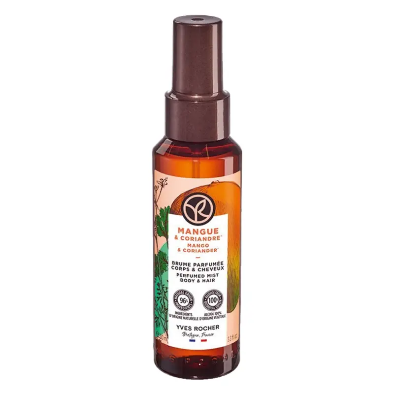 YVES ROCHER Bain De Nature Parfumovany sprej na telo a vlasy Mango & koriander 100 ml YVES ROCHER Bain De Nature Parfumovany sprej na telo a vlasy Mango & koriander 100 ml
