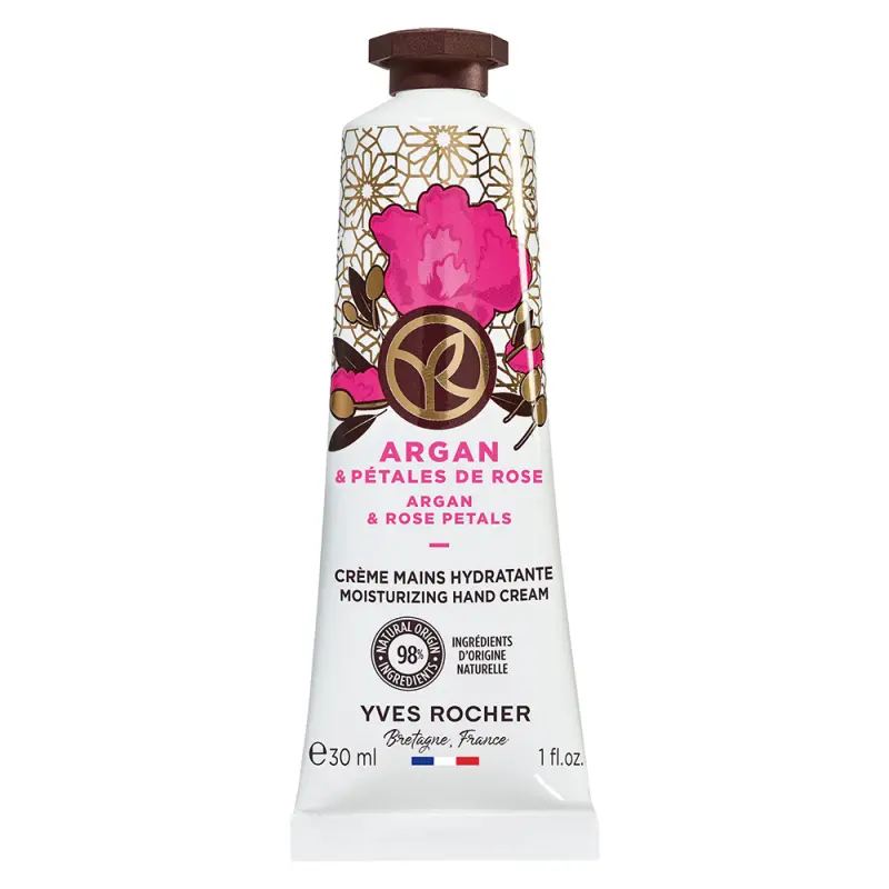 YVES ROCHER Bain De Nature Krém na ruky Argán & bio ruža z Maroka 30 ml