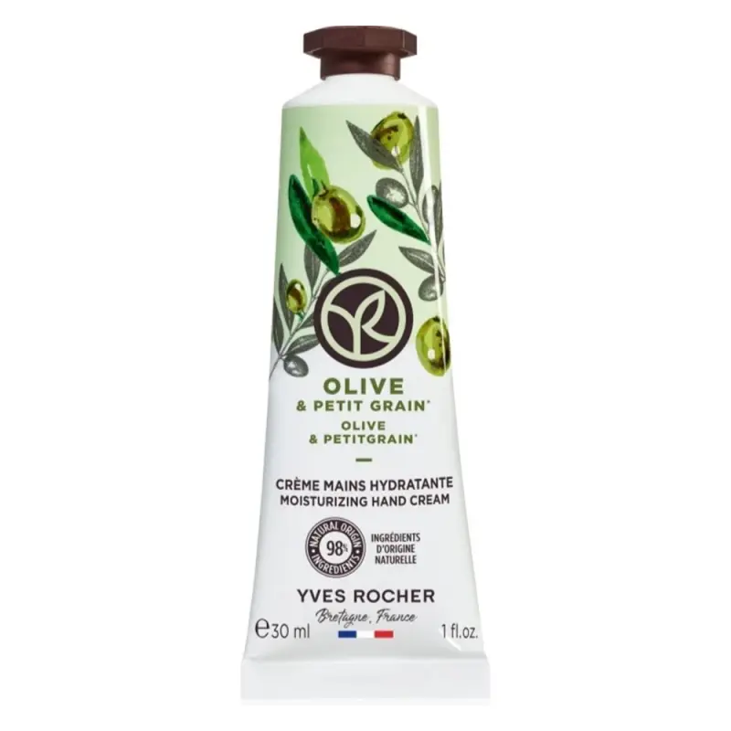 YVES ROCHER Bain De Nature Krém na ruky Oliva & petit grain 30 ml YVES ROCHER Bain De Nature Krém na ruky Oliva & petit grain 30 ml