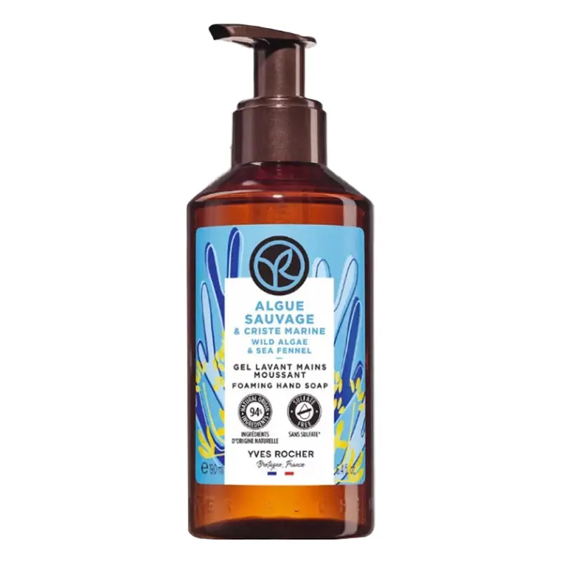 YVES ROCHER Bain De Nature Tekuté mydlo na ruky Morská riasa & motar prímorsky 190 ml