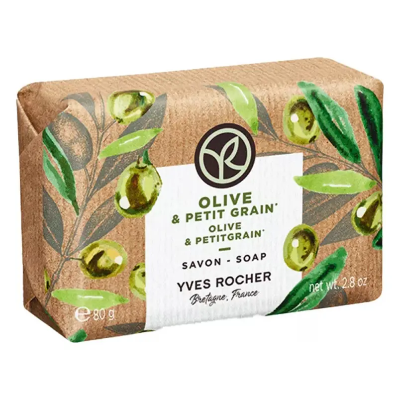 YVES ROCHER Bain De Nature Mydlo Oliva & petit grain 80 g YVES ROCHER Bain De Nature Mydlo Oliva & petit grain 80 g