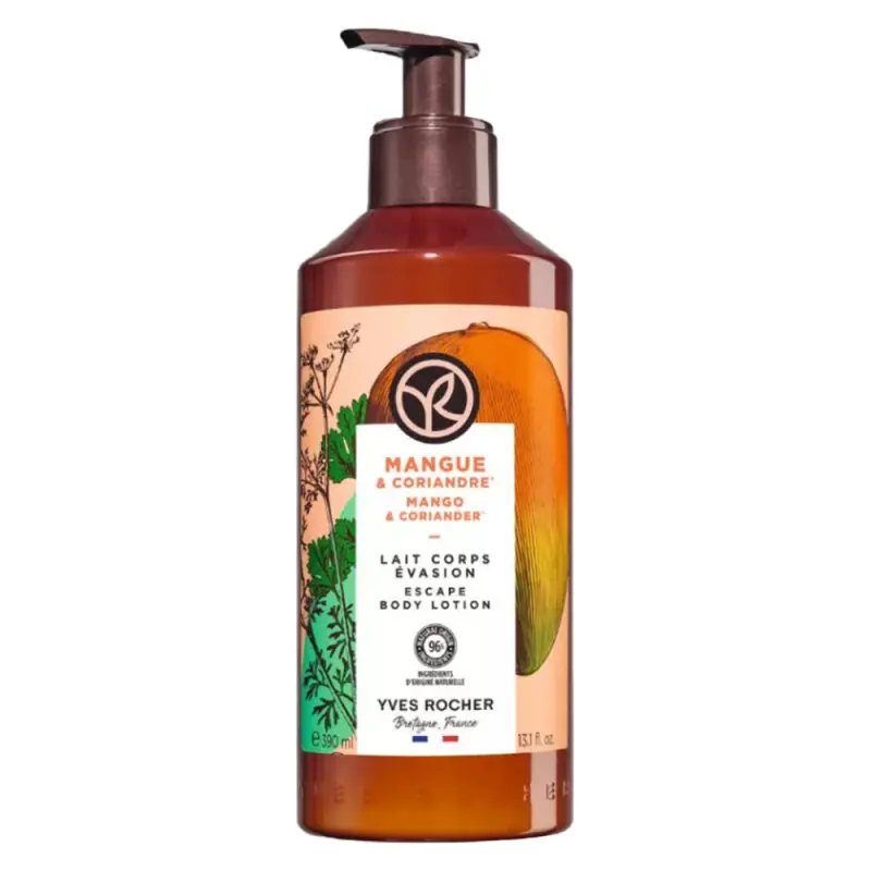 YVES ROCHER Bain De Nature Telové mlieko Mango & koriander 390 ml