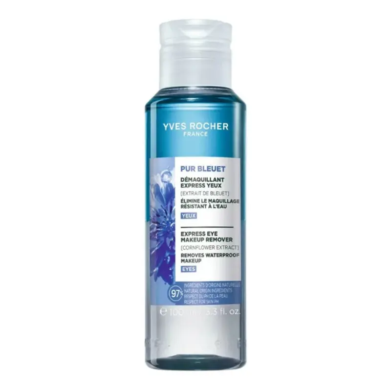 YVES ROCHER Pure Bleuet Expresny odličovač s nevádzou na oči 100 ml YVES ROCHER Pure Bleuet Expresny odličovač s nevádzou na oči 100 ml